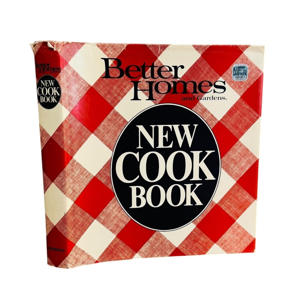 Better Homes and Gardens New Cook Book 1982 Vintage Gingham Plaid Hardcover